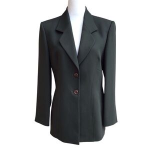 Bianca Olive Green Vintage Blazer Sz 38